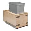 11-7/8" Cascade Series 34 Quart Single Bottom Mount Waste Container Birch/Gray Century Components CASBM11PF-GR