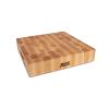 John Boos CCB151503 15 L Cutting Board with Hand Grips, Chopping Block Collection, Maple Series, Reversible, 15 L x 15 W x 3in Thick