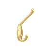 Coat and Hat Hook 1-7/8" Long with Screws Polished  Brass Epco CH101-ZB-2