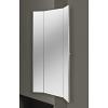 48" Tri-Fold Closet Mirror with Soft-Close Silver Sidelines CMTWSL-1448-SM-1