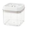 1.04 Quart Acrylic Container and Lid Set Clear/White Rev-A-Shelf CO-03S-1