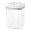 1.55 Quart Acrylic Container and Lid Set Clear/White Rev-A-Shelf CO-05M-1