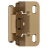 1/2" Overlay Partial Wrap Self-Closing Hinge Champagne Bronze BPR7550CZ