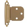 Variable Overlay Face Mount Self-Closing Hinge Champagne Bronze Amerock BPR7629CZ