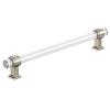 Glacio Pull 8" Center to Center Clear/Polished Nickel Amerock BP36661CPN