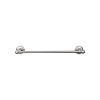 Edwardian Bath Single Towel Bar 30" Center to Center with Plain Backplate Brushed Satin Nickel Top Knobs ED10BSND