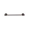 Edwardian Bath Single Towel Bar 30" Center to Center with Beaded Backplate Oil Rubbed Bronze Top Knobs ED10ORBA