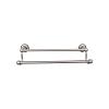 Edwardian Bath Double Towel Bar 30" Center to Center with Beaded Backplate Antique Pewter Top Knobs ED11APA