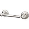 Edwardian Bath Tissue Holder 9-3/8" Long with Beaded Backplate Brushed Satin Nickel Top Knobs ED3BSNA