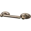 Edwardian Bath Tissue Holder 9-3/8" Long with Oval Backplate German Bronze Top Knobs ED3GBZC