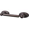 Edwardian Bath Tissue Holder 9-3/8" Long with Oval Backplate Oil Rubbed Bronze Top Knobs ED3ORBC