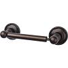 Edwardian Bath Tissue Holder 9-3/8" Long with Ribbon Backplate Oil Rubbed Bronze Top Knobs ED3ORBE