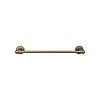 Edwardian Bath Single Towel Bar 24" Center to Center with Rope Backplate German Bronze Top Knobs ED8GBZF