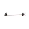 Edwardian Bath Single Towel Bar 24" Center to Center with Ribbon Backplate Oil Rubbed Bronze Top Knobs ED8ORBE