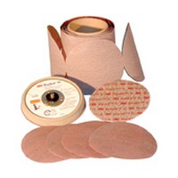 3M 51111615263 Abrasive Discs, Microning Film with Fre-Cut, 5in, No Hole, PSA, 120 Micron