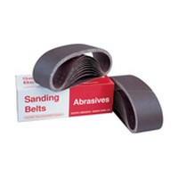 3" X 21" Portable Sanding Belts Aluminum Oxide on X-Weight Cloth 120 Grit 10/Box Pacific Abrasives BLT 3X21 120 XW341