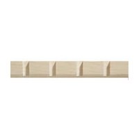 Dentil Style Machined Wood Embossed Molding with 1/4" Gap 96" L Unfinished Cherry Omega National M83822CUF2