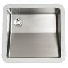 18" Seamless Undermount Stainless Steel Vanity Sink Karran E-505-D