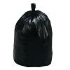 56 Gallon, Black Trash Can Liners, High Density, 1.25 mil, 100 Bags, Northern Safety 209915 BK