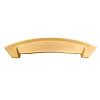 Velocity Cup Pull 3"/96mm Center to Center Flat Ultra Brass Hickory Hardware HH74642-FUB