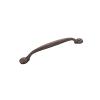 Refined Rustic Pull 160mm Center to Center Rustic Iron Hickory Hardware P2997-RI