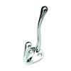 3" Double Vertical Utility Coat Hook Chrome Hickory Hardware P27120-CH