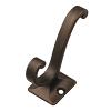 2-5/8" Double Swirl Utility Hook Refined Bronze Hickory Hardware P25024-RB
