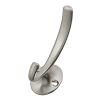 3" Double Arch Utility Hook Satin Nickel Hickory Hardware P25025-SN