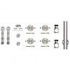 Round Track Barn Door Face Mount Hardware Kit with Strap Stick Style Carriers 78-3/4" L Stainless Steel Knape and Vogt SS-FMSS-65