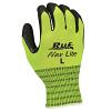 Northern Safety 15633 Gloves, Rubber Coated String Knit, Hi-Visibility, Medium