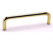 ZZ Series Pull 4" Center to Center Polished Brass WE Preferred