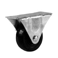 Shepherd 9481, Plate Mount Rigid Caster Without Brake, Medium Duty, 2in, 125lb Capacity, Plate Size 1-1/2 x 2-21/32in