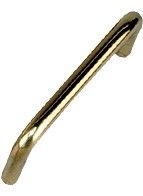 Colonial Bronze 751-3 Plain Handle, Centers 3in, Bright Brass, 756 Series
