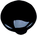 1-1/2" Dia Black Knob, Nylon, Hardware Concepts 1268-14
