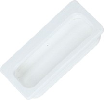 Hardware Concepts 2194-312 - Recessed Pull, Length 3-15/16, Cloud White, Nylon Series