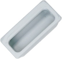 Hardware Concepts 2194-317 - Recessed Pull, Length 3-15/16, Light Gray, Nylon Series