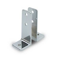 Jacknob 15533, Toilet Partition Stainless Steel Angle Bracket Kit, Two Ear, Designed for Any Size Panel