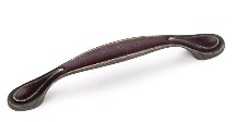Laurey 24278 Footed Handle, Centers 3-3/4 (96mm), Weathered Antique Bronze, Windsor Series