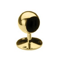 Lavi 00-330/2, Bar Railing Ball End Post, Solid Brass, 3in CP x 3-3/8 D, Fits Railing dia.: 2in, Bright Brass