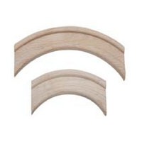 Groove Style Large Corner Arch 2" Radius Unfinished Maple 40 Per Box Waddell 3140-MPL-DP