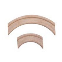 Groove Style Large Corner Arch 1-3/4" Radius Unfinished Beech Waddell 3120
