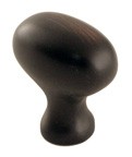WE Preferred B6602ORB Oval Knob Length 1-3/16, Oil Rubbed Bronze, MP975S-ORB