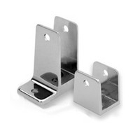 Jacknob 15053, Toilet Partition Stainless Steel Panel Bracket Kit, One Ear, Designed for 1in Thick Panels