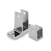 Jacknob 15033, Toilet Partition Stainless Steel Panel Bracket Kit, Two Ears, Designed for 1in Thick Panel