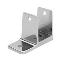 Jacknob 15253, Toilet Partition Stainless Steel Pilaster Bracket Kit, One Ear, Designed for 1in Thick Panels