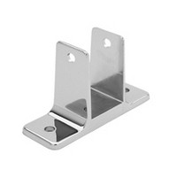 Jacknob 15223, Toilet Partition Stainless Steel Pilaster Bracket Kit, Two Ear, Designed for 1-1/4 Thick Panel
