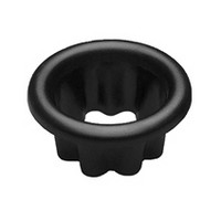 Mockett HD1-90, Round Plastic 1-Piece, Hair Dryer Grommet, Holds a Hair Dryer, Bore Hole: 3in dia., Black