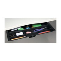Custom Plastics CPF-89777, Pencil Drawer Pull-Out, Wide Double Compartment, Black