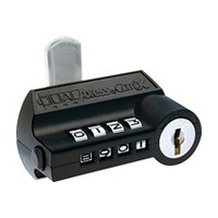 CompX D8030-DA120-19, DualAxess Keyless Combo Cam Lock, 90&deg; Cam Turn, Cyl 7/8 L, Max Thick 5/8, Keyed #120 &amp; Master Keyed, Black