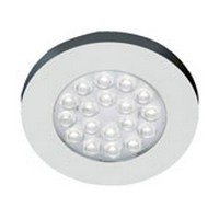 Hera 1.2W ER-LED Series LED Puck Light, Warm White, Stainless Steel, ERLEDSS/WW